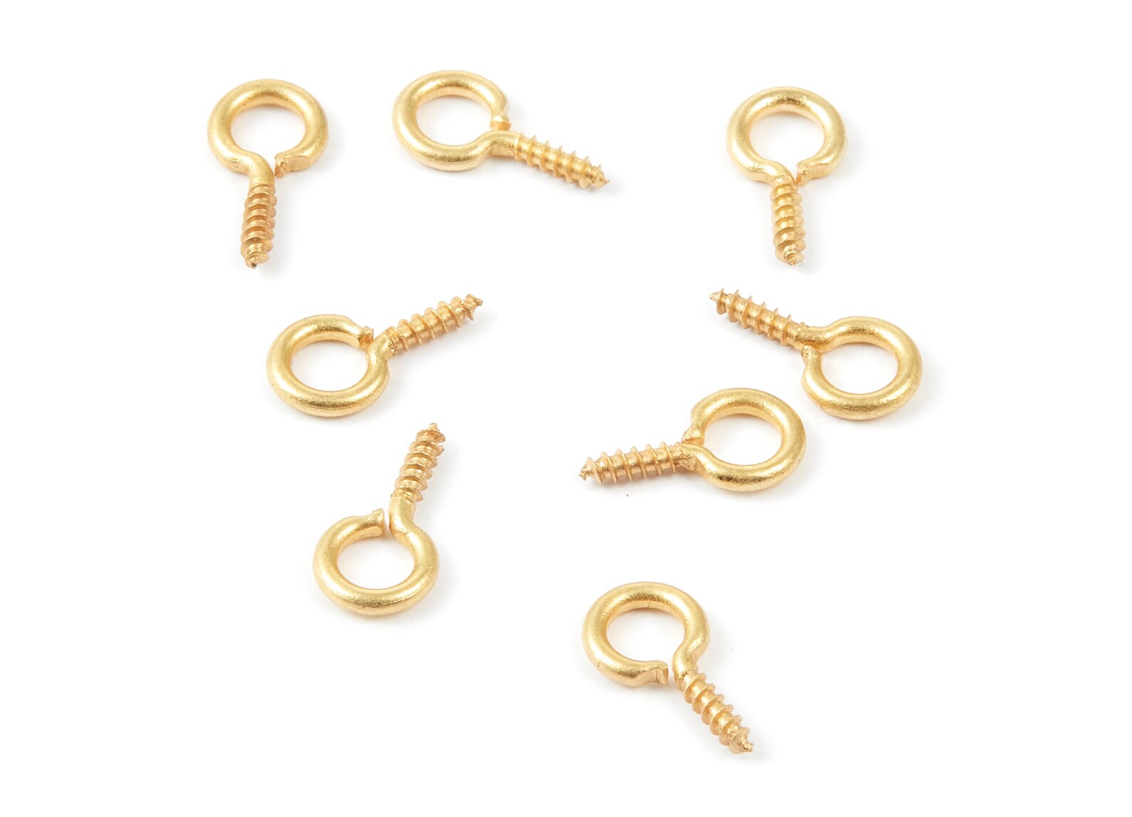Eye Hook Screw 7X12.7 Raw Brass Eye Hook Screw Jewellery Etsy