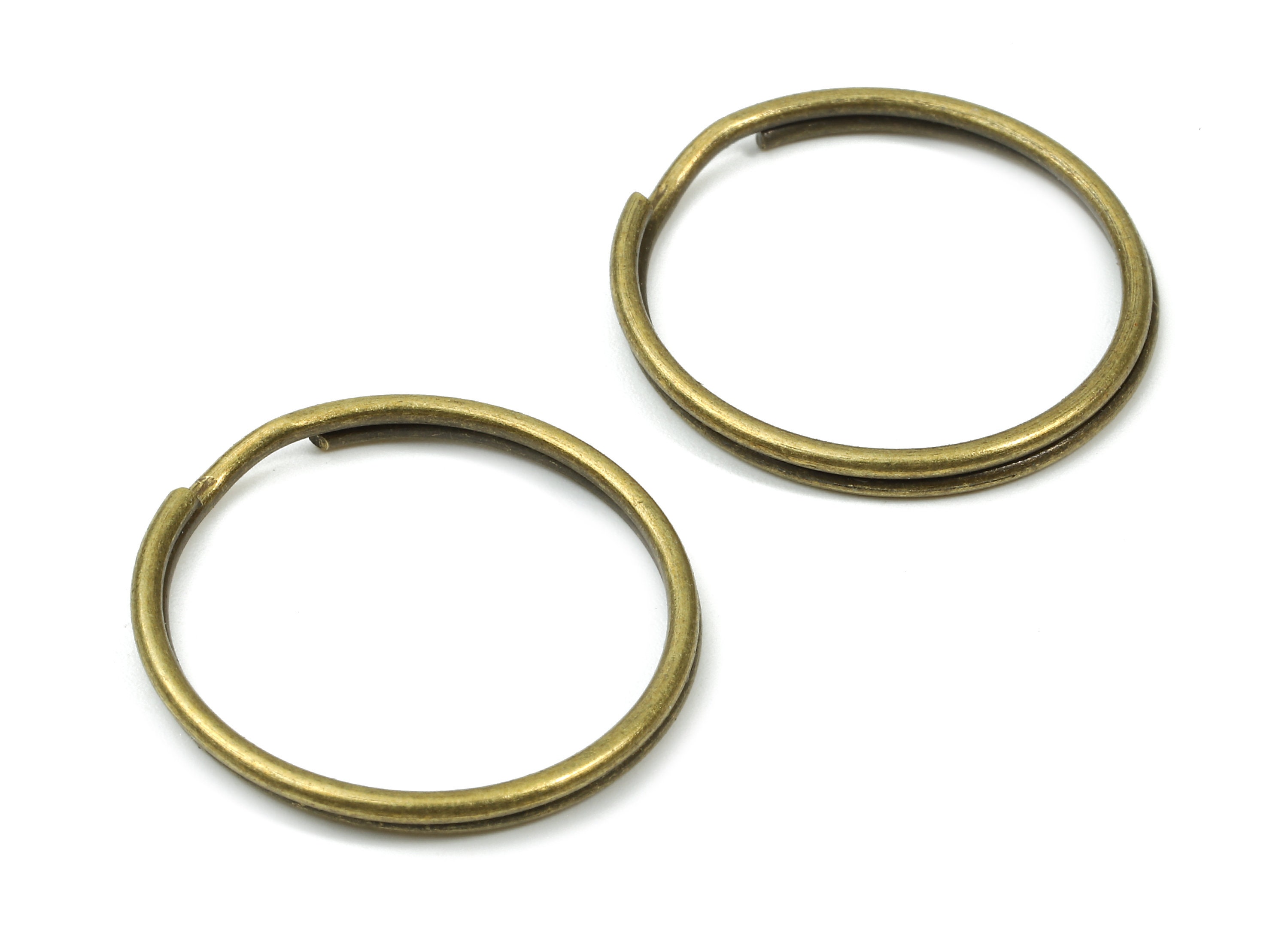 Antique Bronze Metal Key Rings Split Rings Circle Key Etsy Australia