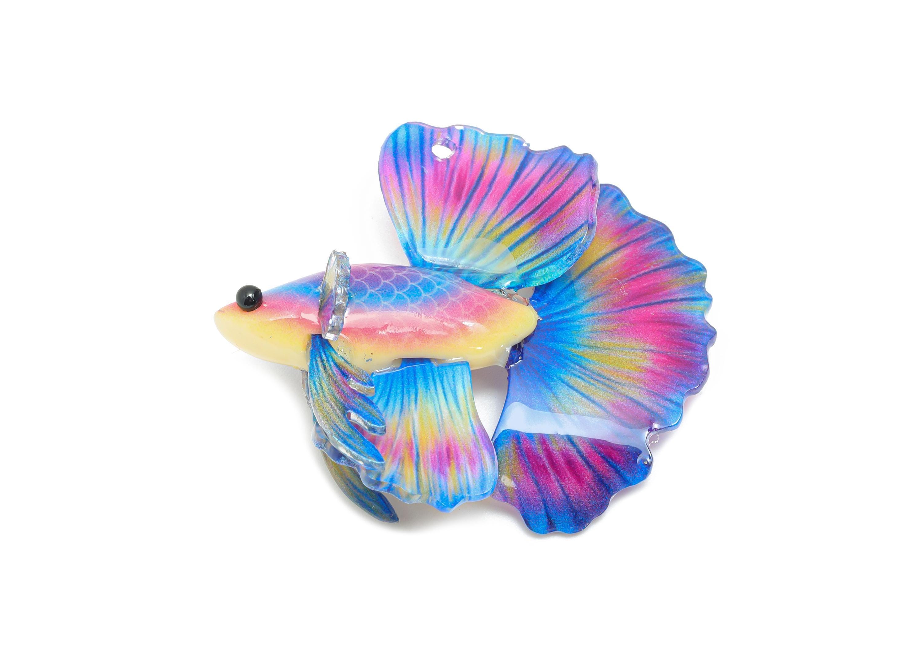 Sample Resin Fish Heat Shrink Resin Tropical Fish - Shrinkable Resin Fish Figurine ...