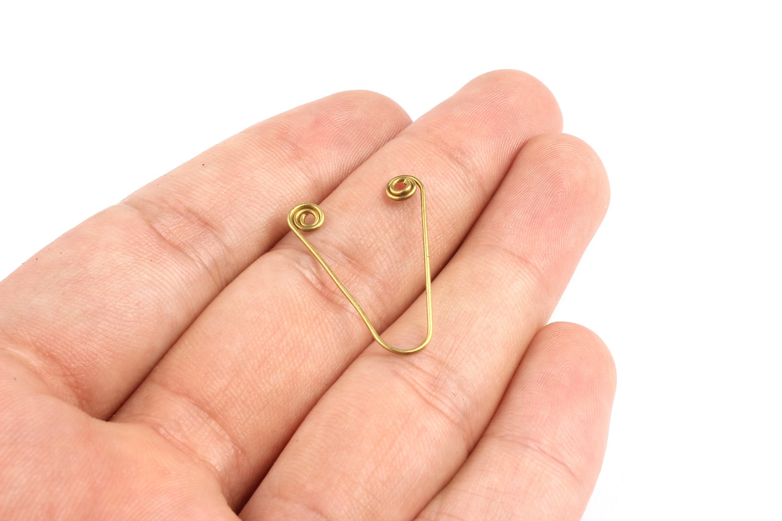 Brass Wire Connector Raw Brass Twisted Connector Jewelry Etsy