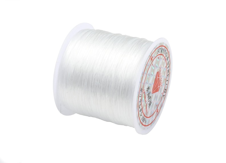 Cordón elástico de 0,4 mm - Cordón de cristal - para la fabricación de joyas, pulseras y abalorios - 10 m/rollo - TH1071 imagen 2