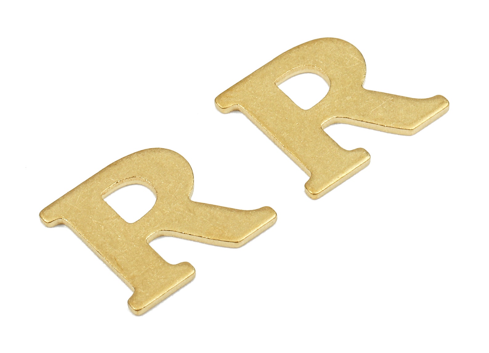 Brass R Blank Raw Brass Letter R Blank Brass Letter - Etsy