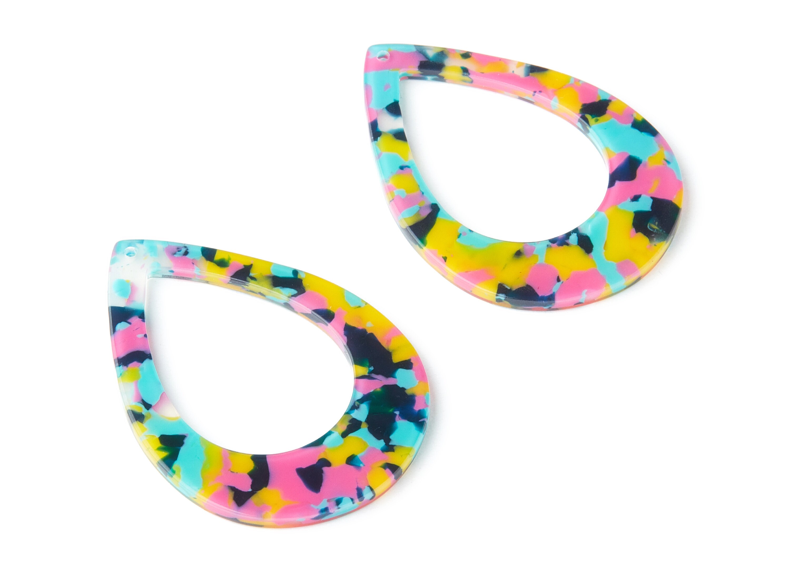 Acetate Drop Charms Drop Earrings and Pendant Earring Etsy