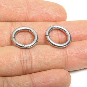 2.5*16mm Steel Lobster Clasp - Round DIY Jewelry Connector Clasp - Carabiner Parrot Clasp  - Spring Snap Hook - Key Ring Accessory - SS1537