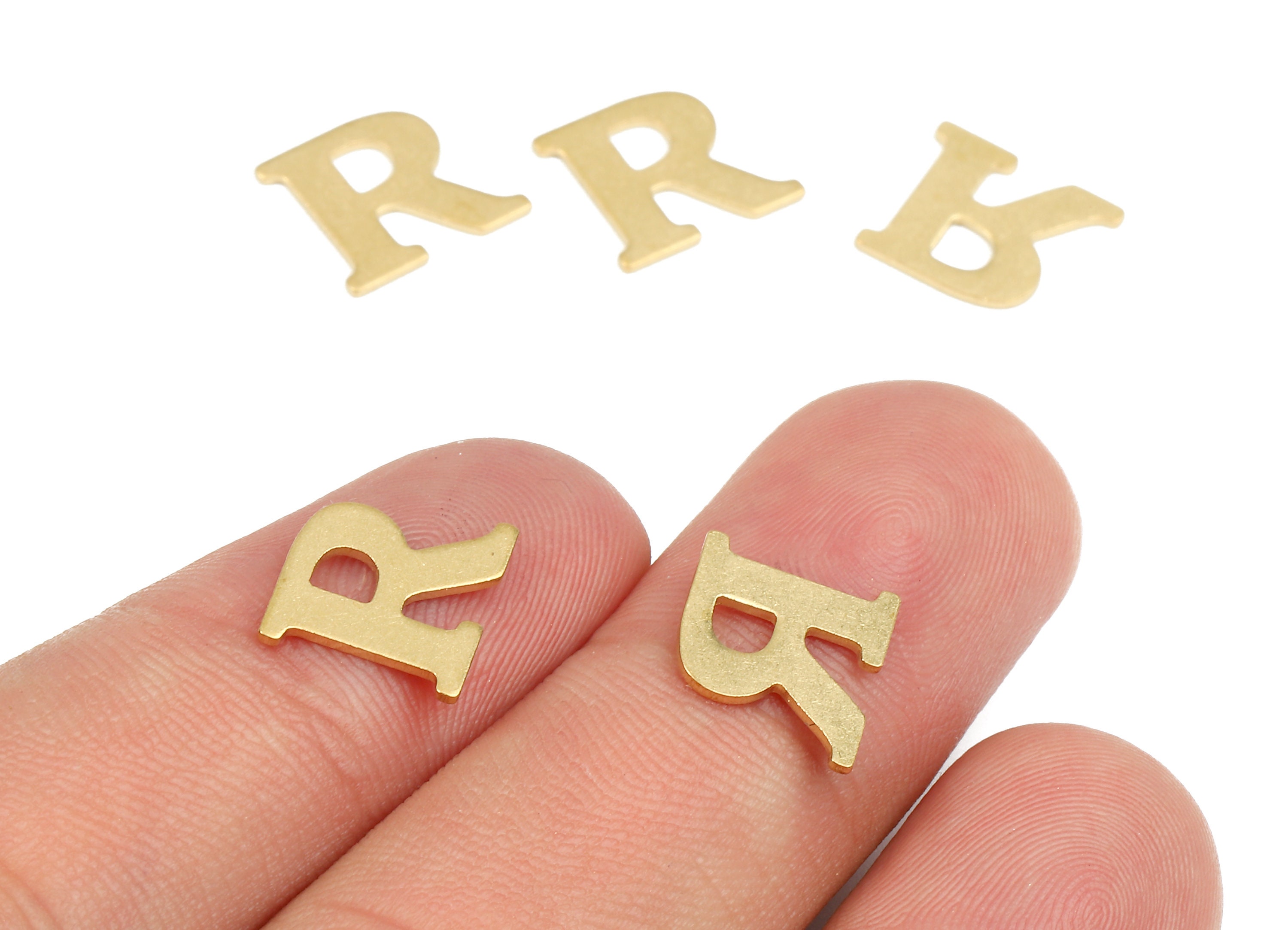Brass R Blank Raw Brass Letter R Blank Brass Letter - Etsy