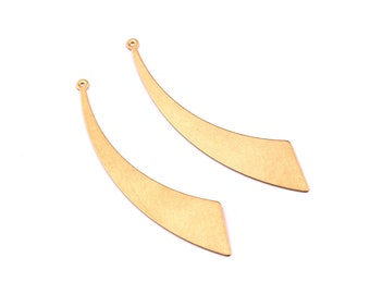 Brass Sword Charms - Sword Shpaed Raw Brass Charm - Sword Pendant - Jewelry Supplies - 60x12x0.5mm - PP1159