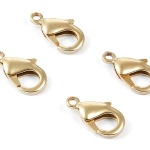 Brass Parrot Clasp - 903 - Raw Brass Lobster Claw Clasps - Jewellery Supplies - 19,11x10,4mm - PP1687