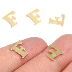 Brass F Blank - Raw Brass Letter F Blank - Brass Letter Wall art Decoration - Brass Alphabet F Blank - 10.1x9.79x0.89mm - PP2760
