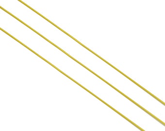 0,6 mm Messingdraht – Wickeldraht – Bulk-Drahtperlen – Goldfarbene Beschichtung – Messingdraht aus massivem Gold – Juwelierherstellung – 0,6 x 0,6 mm – PP10495-60