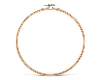 Bamboo Embroidery Hoops - Cross Stitch Hoops - Bamboo Embroidery Round Frame - Embroidery Accessories - 200x200x7.9mm - HM1004