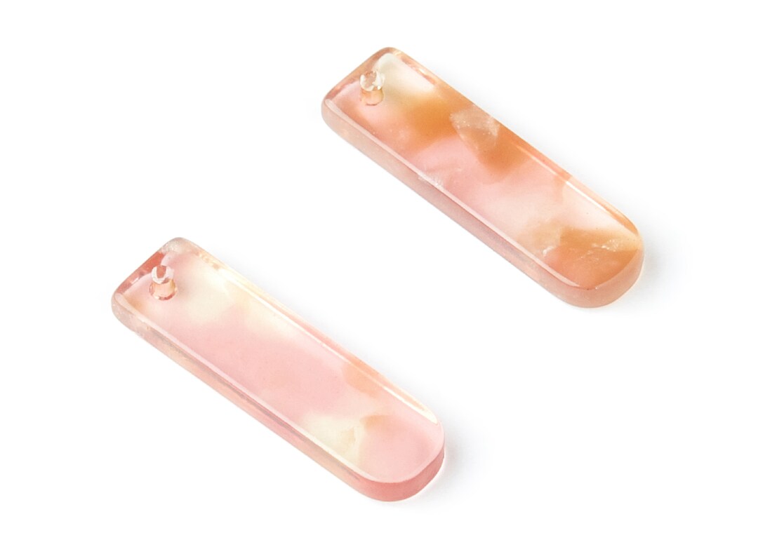 Acetate Bar Earring Charm - Acrylic Bar Pendant - Earring