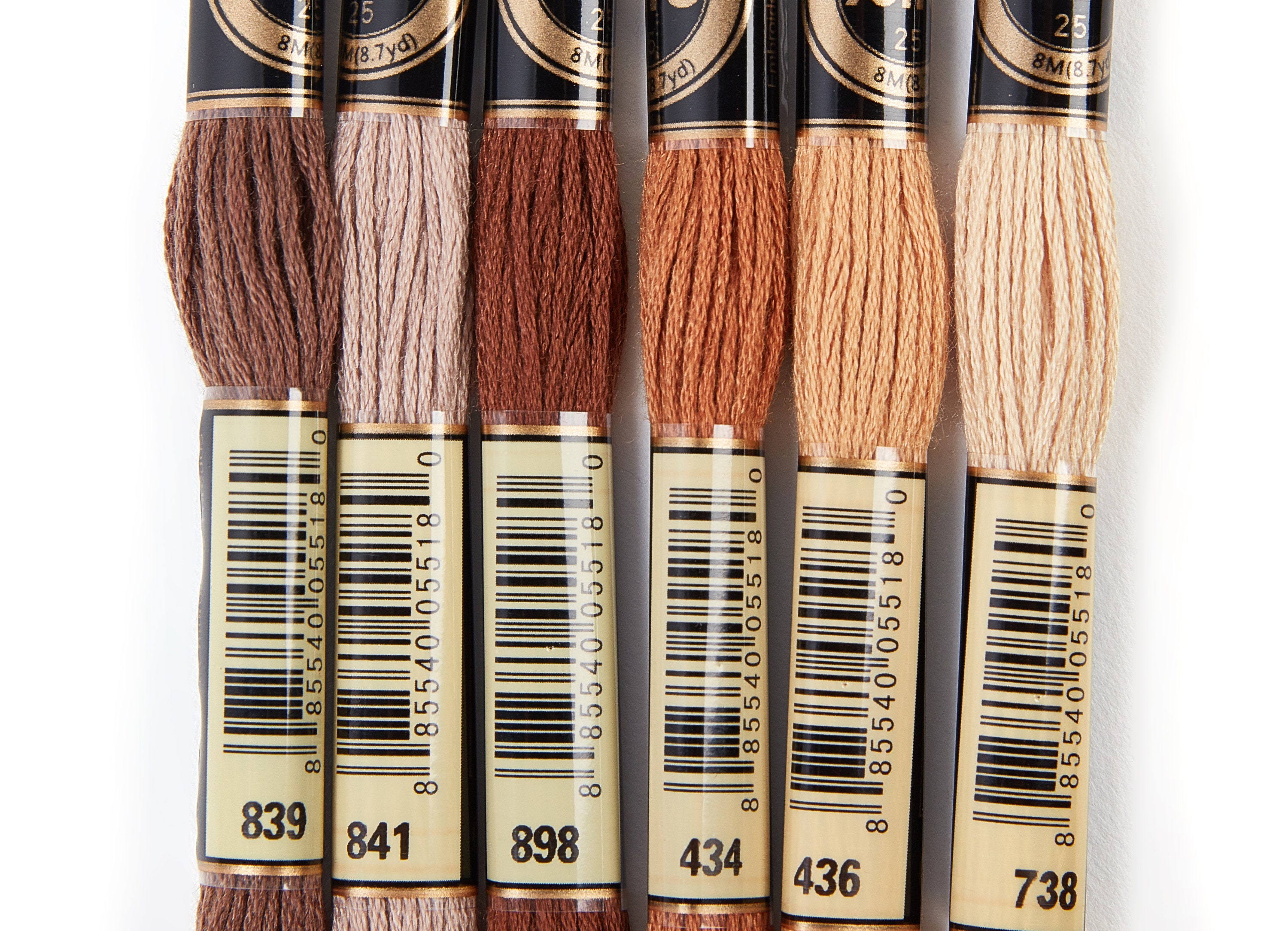 Embroidery Floss Set 6 Skeins of 8 Meters Embroidery Etsy