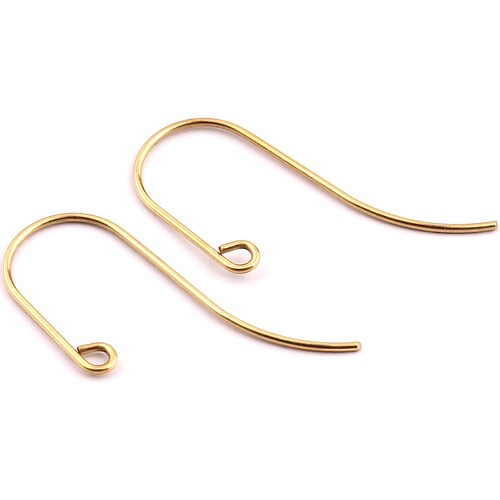 Brass Earring Wires Raw Brass Ear Wire Jewelry Supplies Etsy