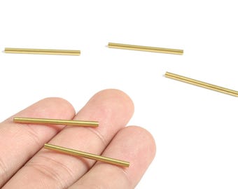Raw Brass Tube - Raw Brass Himmeli Tubes - Raw Brass DIYTubes - 30x2mm - PP1181