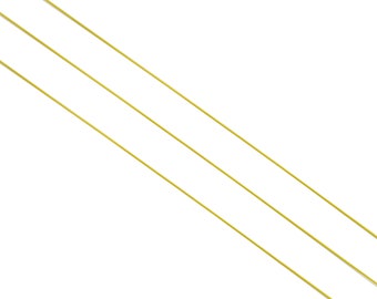 Fil de laiton de 0,3 mm - Fil à envelopper - Perles de fil en vrac - Placage doré - Fil de laiton en or massif - Bijouterie - 0,3x0,3 mm - PP10495-30