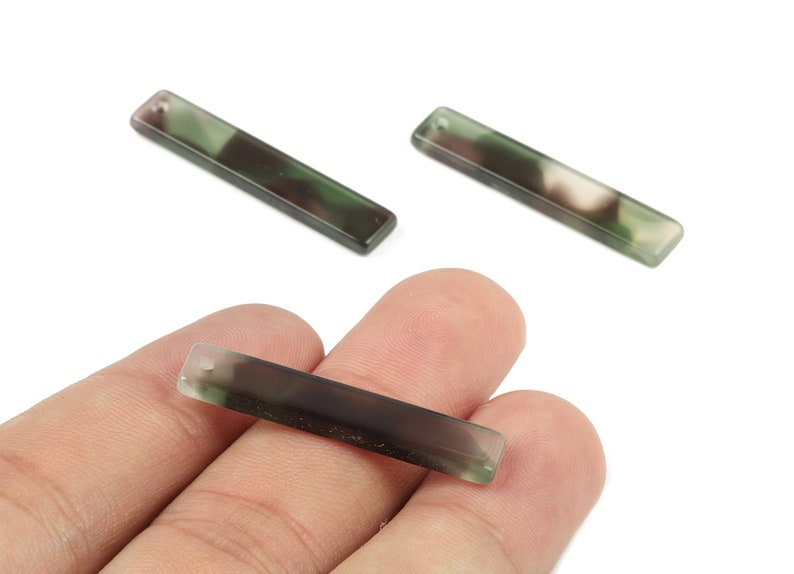 Bar Earrings and Pendant Jewelry Supplys AC1026-A349 Color Code: A349-34.08x6.67x2.54mm Earring Findings Acetate Stick Charms