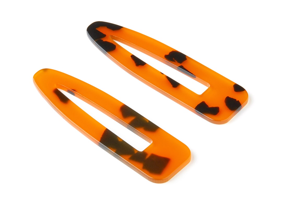 Acetate Acrylic Hair Barrette - Tortoise Shell Hair Clip - Hair ...