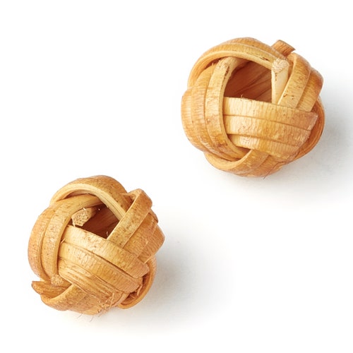 Handwoven Rattan Circle Charms Circle Rattan Earrings and Etsy