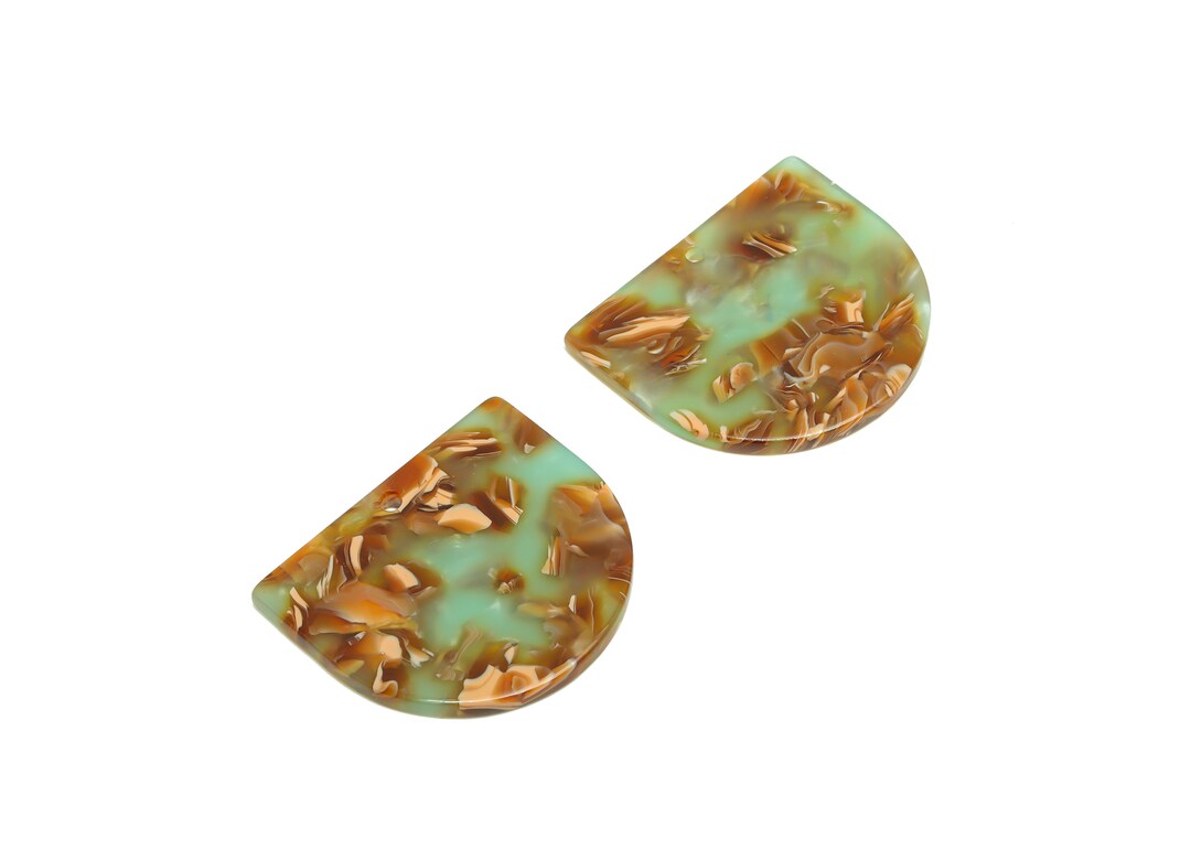 Acetic Acid D Charms - Acetic Domed Earring Charm - Acetic