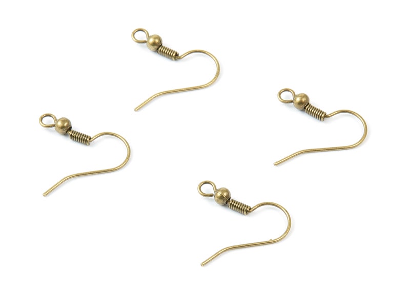 Eye Hook Screw 7X12.7 Antique Bronze Tone Plated Brass Eye Hook Screw