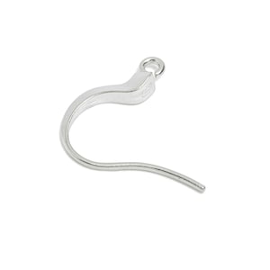 Stainless Steel Earring Hook - Fish Hook Ear Wire -  French Hook Earring Finding -  DIY Jewelry Earring Hook - Metal Earring Base - SS1548