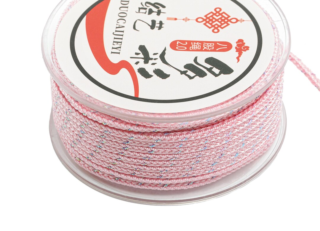 Braided 8 Strand Rope 2mm Nylon Braided Rope - Two Color Eight Strand Rope - Craft Braided ...