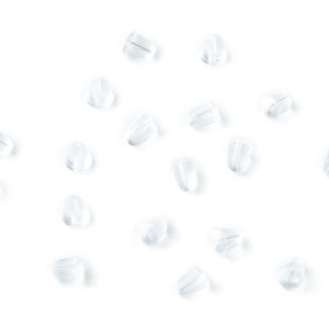 Rubber Earring Stopper - Rubber Earring Findings - Earring Back - 4.66x4.1mm - ES1001