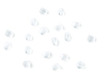 Rubber Earring Stopper - Rubber Earring Findings - Earring Back - 4.66x4.1mm - ES1001