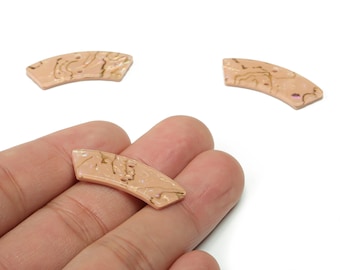Acrylic Earring Charms - Irregular Shaped Connector - Arc Shaped 2 Hole - Jewelry Supplies - Color Code:A723 - 31.19x10.06x2.4mm-AC2326-A723