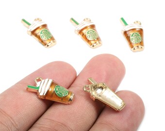 Alloy Coffee Charms - Zinc Alloy Coffee Earrings - Coffee