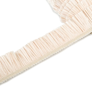 Raffia Tofsremsa - Naturligt Raffiagräs - Rosa Raffia Tofskjol - Smyckestillverkning - Örhängesdetaljer - 25x2,8 mm - RS1064
