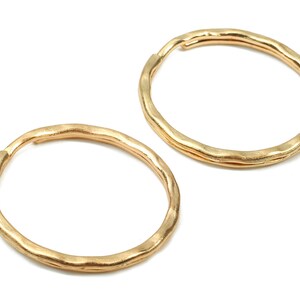 KC Gold Tone Metal Key Rings - Split Rings - Circle Key Rings - Keychain Connectors - Key Ring Findings - 27.64x27.64x1.5mm - PP2855KC image 2