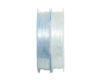 Hilo elástico de 0,6 mm - Elástico para manualidades, rollo de 10 m - Hilo transparente para bisutería - Cordón elástico de plástico para abalorios de cristal - TH1103-0.6