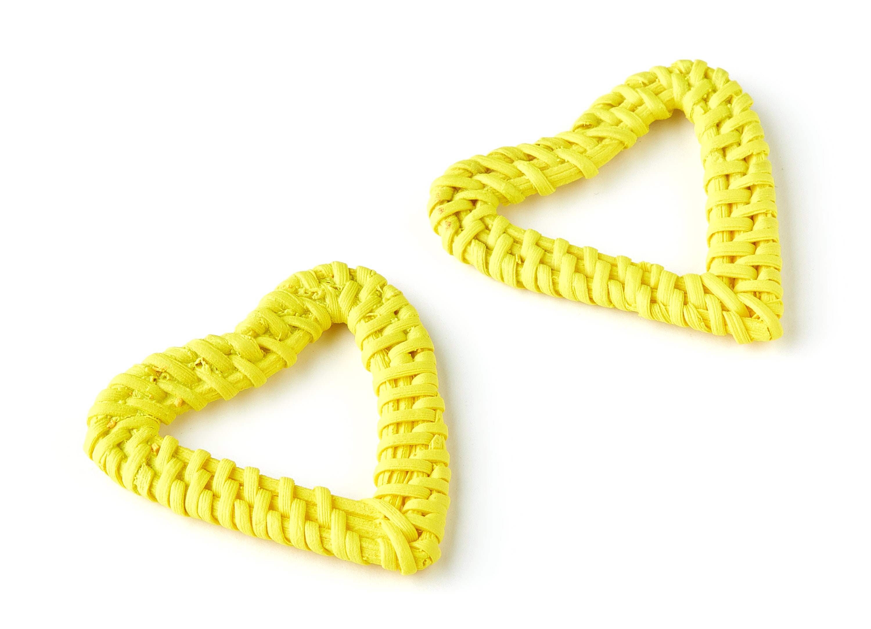 Rattan Heart Earring