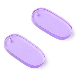 Acrylic Oval Earring Charms - Oval Shaped Pendant - Earring Findings - Jewelry Supplies - Color Code:A72 - 26.7x14x2.6mm - AC1156AD image 2