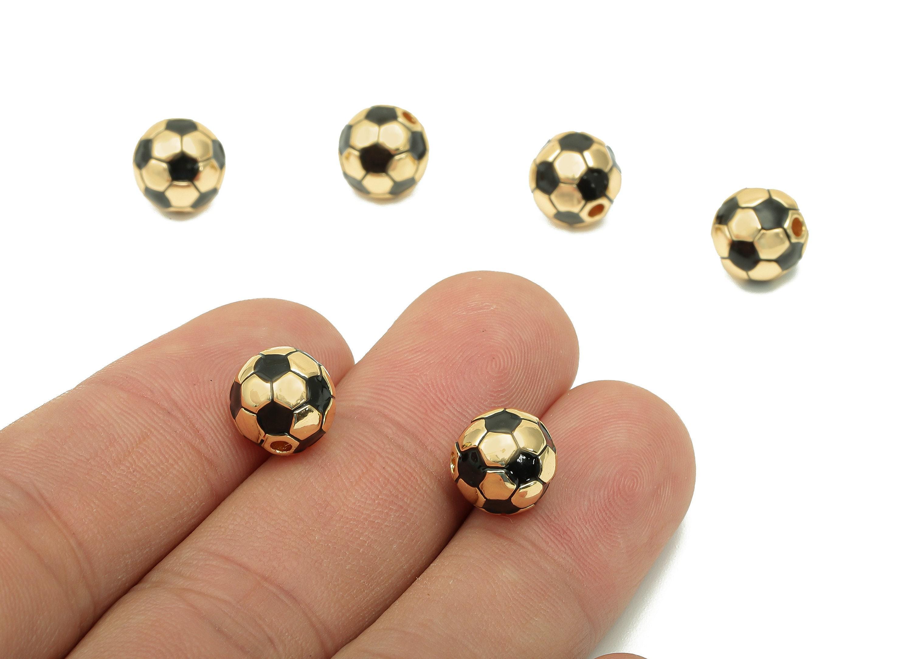 Soccer ball beads - Etsy 日本