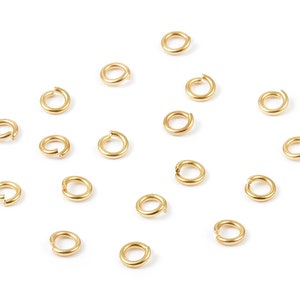 Brass Open Jump Rings - 1.0x5mm - Raw Brass Open Jump Rings - Circle Jump Rings - Not Soldered - Jewelry Supplies - PP2138