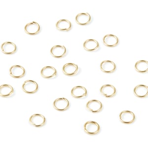 Brass Open Jump Rings - 4x0,5mm - Raw Brass Open Jump Rings - Not Soldered - Jewellery Supplies - PP1556