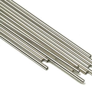 Silver Tone Himmeli Tubes - Brass Round Himmeli DIY Tube Beads - Circle Pipes for Geometric - For Air Plants - 2x0.2x160mm- PP4568S-160