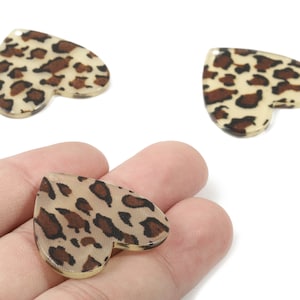 Acrylic Heart Charms - Heart Earring and Pendant - Earring Findings ...