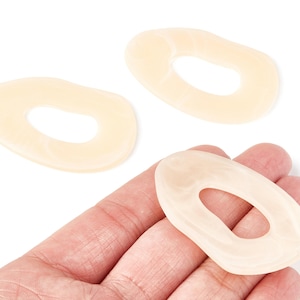 Resin Charms - Resin Earrings - Oval Shaped Earrings Charms - Earring Findings - Jewelery Making - 55.97x35.8x2.75mm - AC1297D image 1