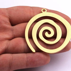 Anodized Aluminium Charms - Infinite Loop Shaped Pendant - Wall Decor - Gold Tone - Jewelry Supplies - 53x49x2mm - AA1022