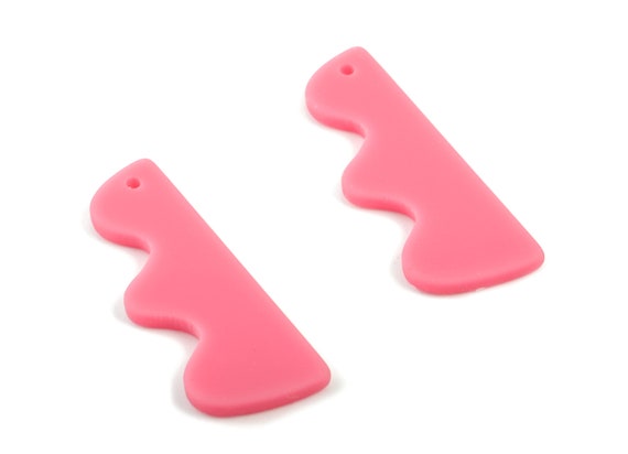 Acrylic Hills Earring Charms Pink Hills Pendant Earring Findings