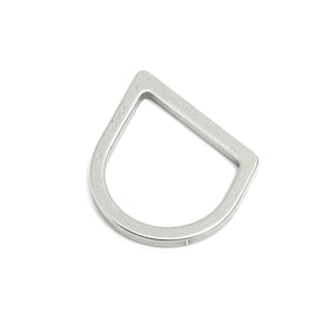 Steel Geometry Pendant - Steel Angular Link Charm - Artistic Modern Silver Charm - Minimalist Stainless Steel Jewelry - 19x19x1.9mm - SS1748