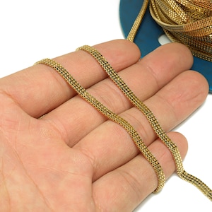 Gold Tone Alloy Square Chain Cube Box Chain 1,9mm Z025 - Etsy