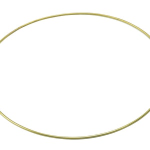 Kreis Makramee Ring - Messing Gebogen Himmeli Tube - Rund hängende Deko - Drahtring hängend Metallkunst - Wandkunst 3x300mm - PP7988-300