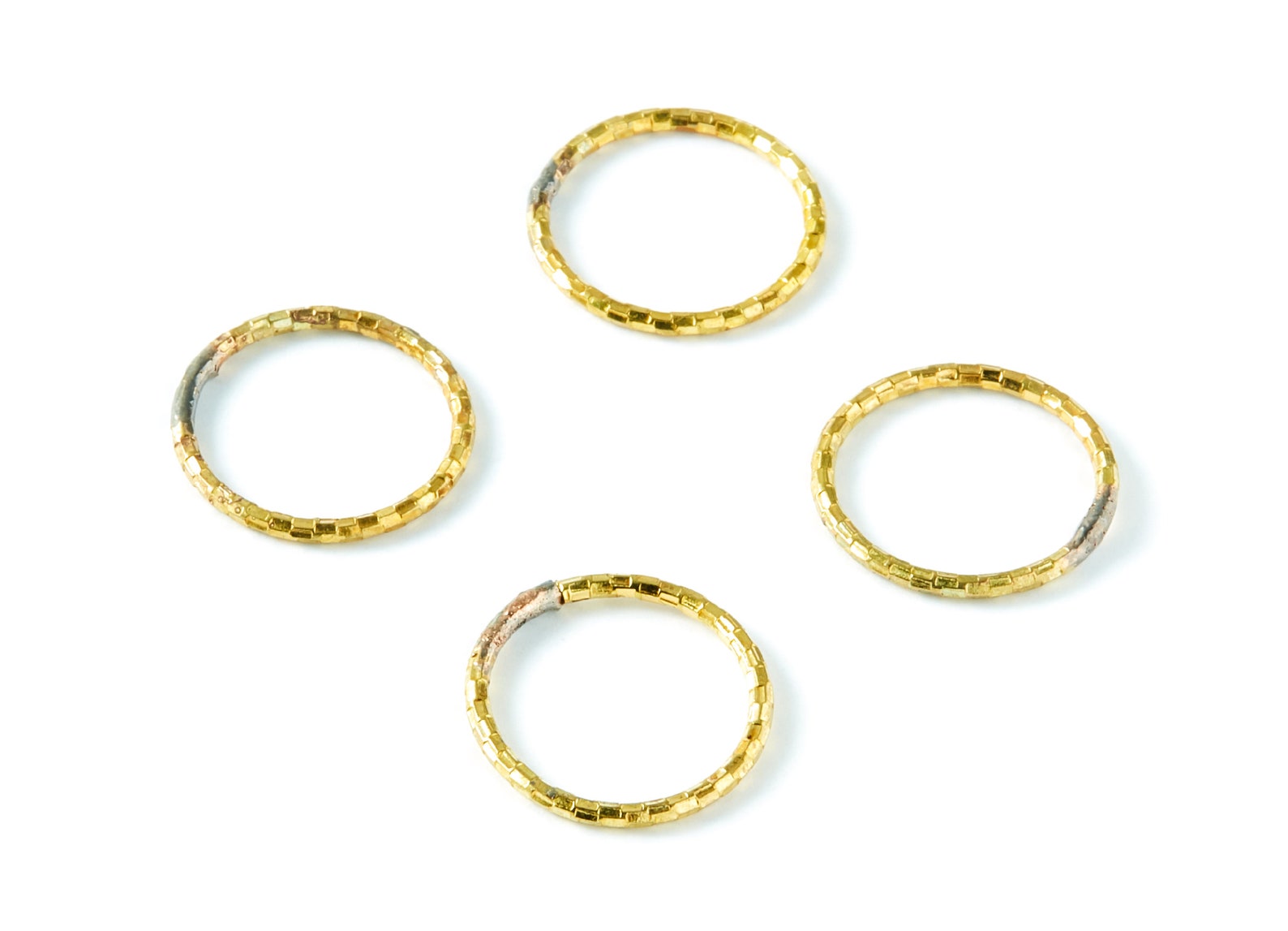 Brass Bracelet - assymetric circle