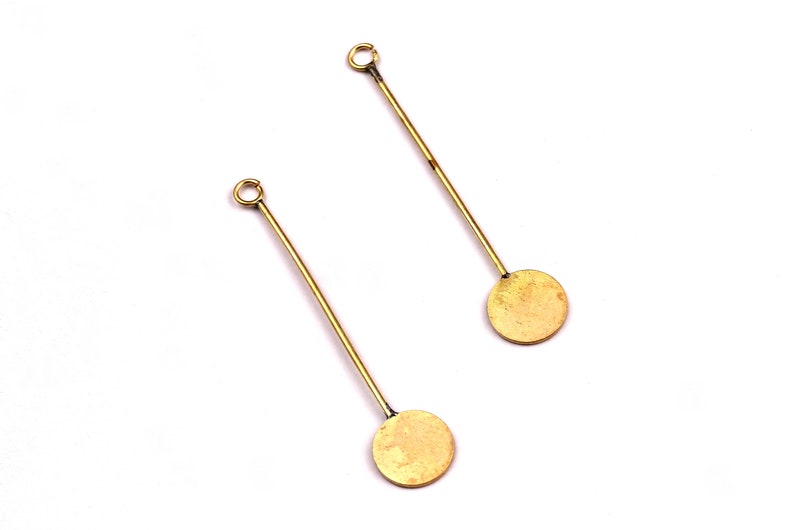 Brass Earring - joined circles