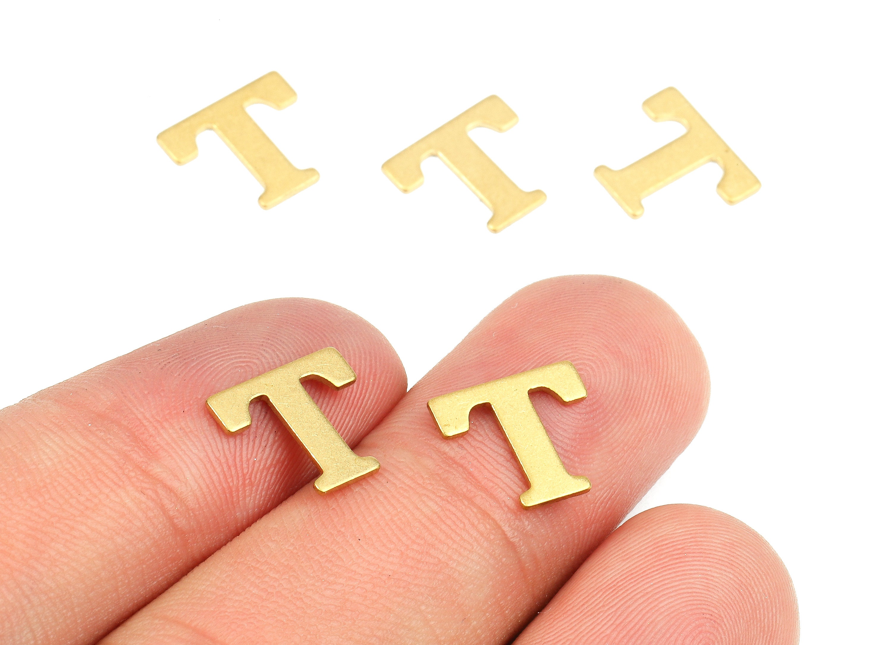 Brass T Blank Raw Brass Letter T Blank Brass Letter Etsy UK