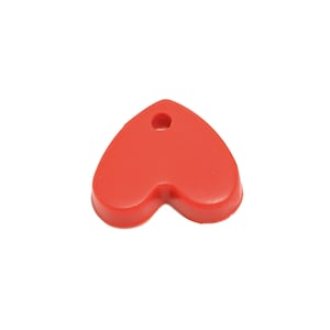 Polymer Clay Herz Ohrring Anhänger - Polymer Clay Herz Anhänger - Ohrring Zubehör - Schmuckherstellung Zubehör - 11.9x13.53 x 3 mm - PC2427